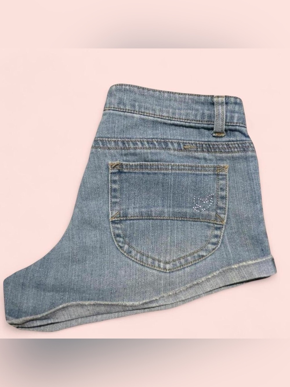 Women’s Dream Out Loud by Selena Gomez Low Rise Micro Jean Shorts 7